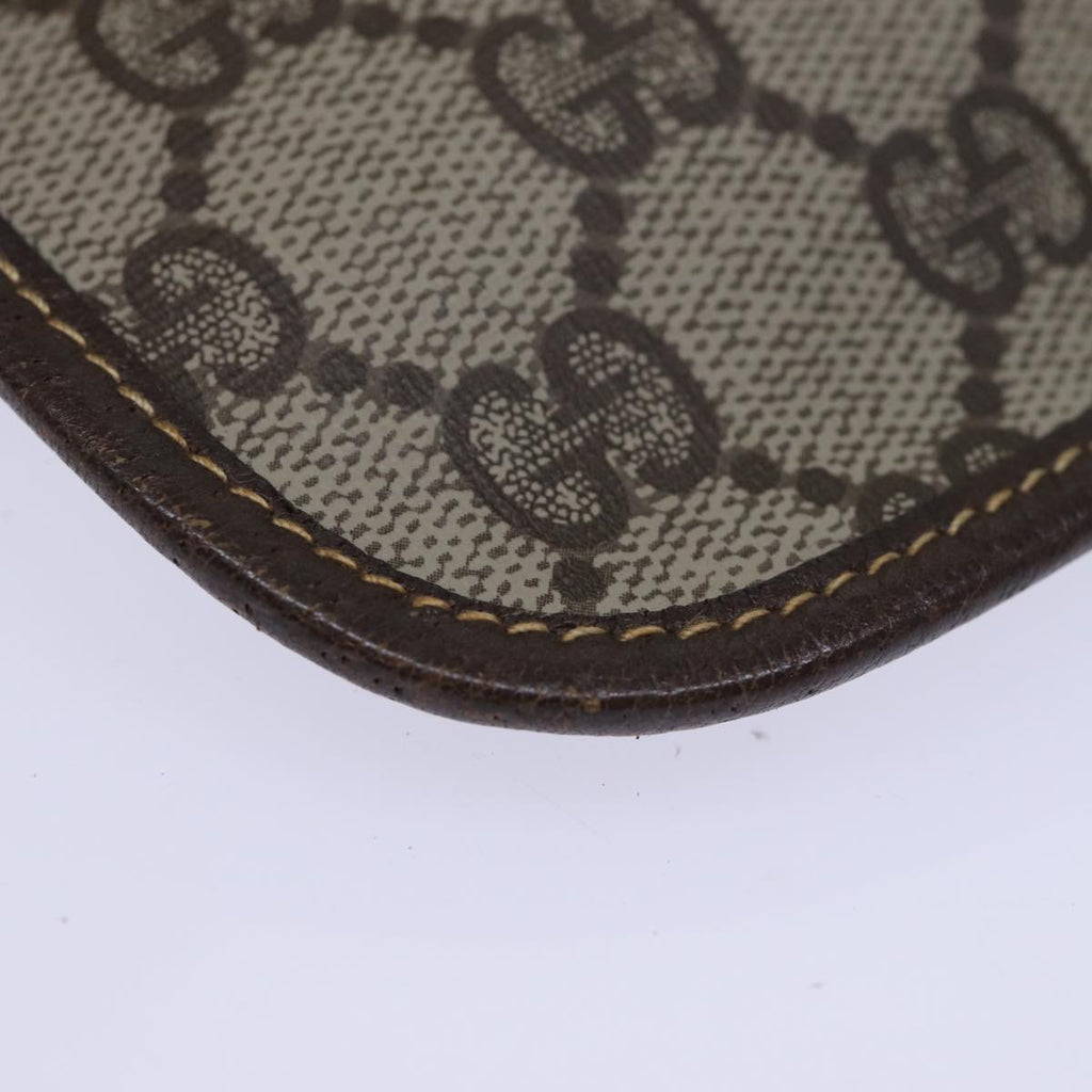 GUCCI GG Supreme Web Sherry Line Pouch PVC Beige Red 014 89 5205 ac2968