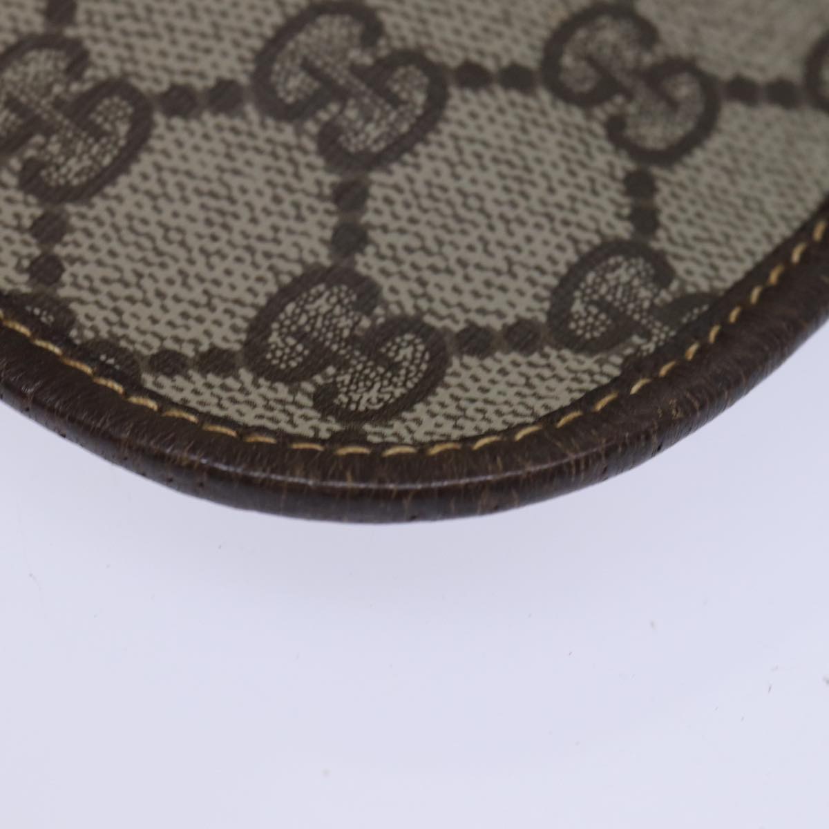 GUCCI GG Supreme Web Sherry Line Pouch PVC Beige Red 014 89 5205 ac2968
