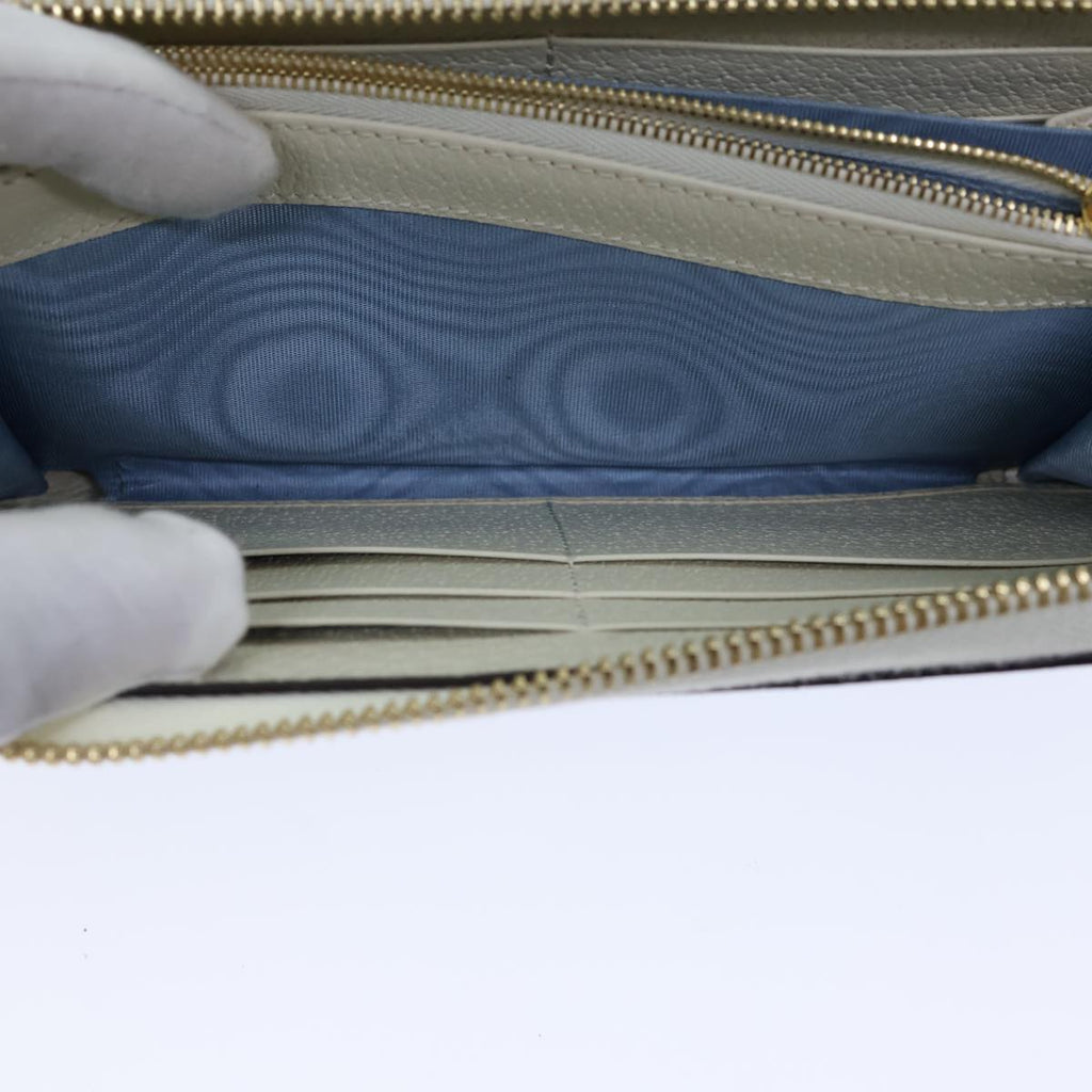 GUCCI GG Supreme Animal Long Wallet PVC Beige 736772 ac2977A