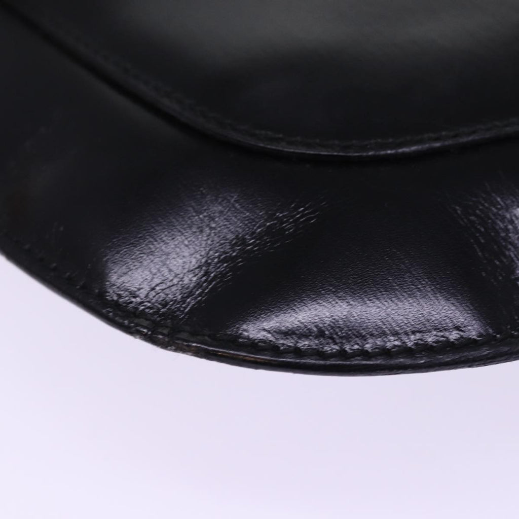 GUCCI Shoulder Bag Leather Black ac3022