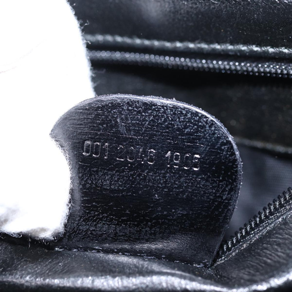 GUCCI Shoulder Bag Leather Black ac3022