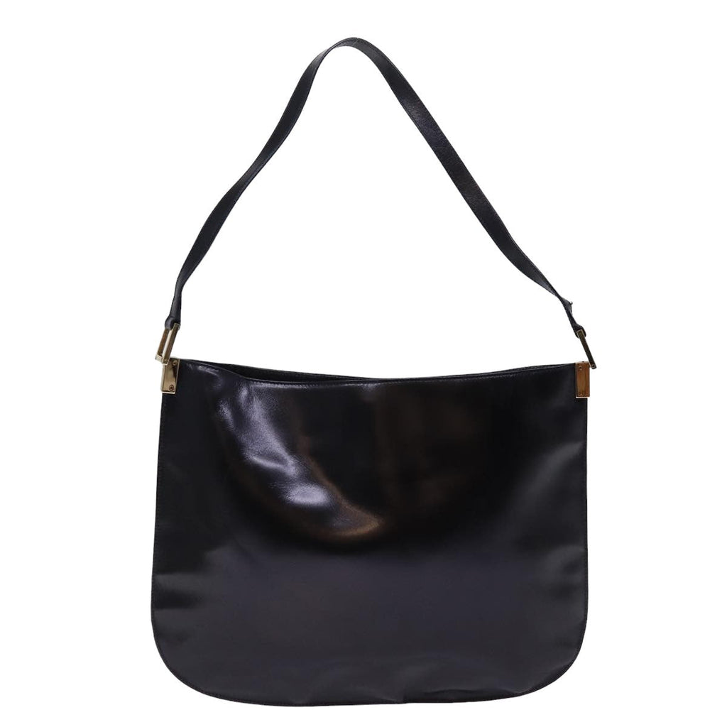 GUCCI Shoulder Bag Leather Black ac3022