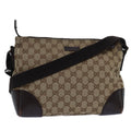 GUCCI GG Canvas Shoulder Bag Beige 114273 ac3045