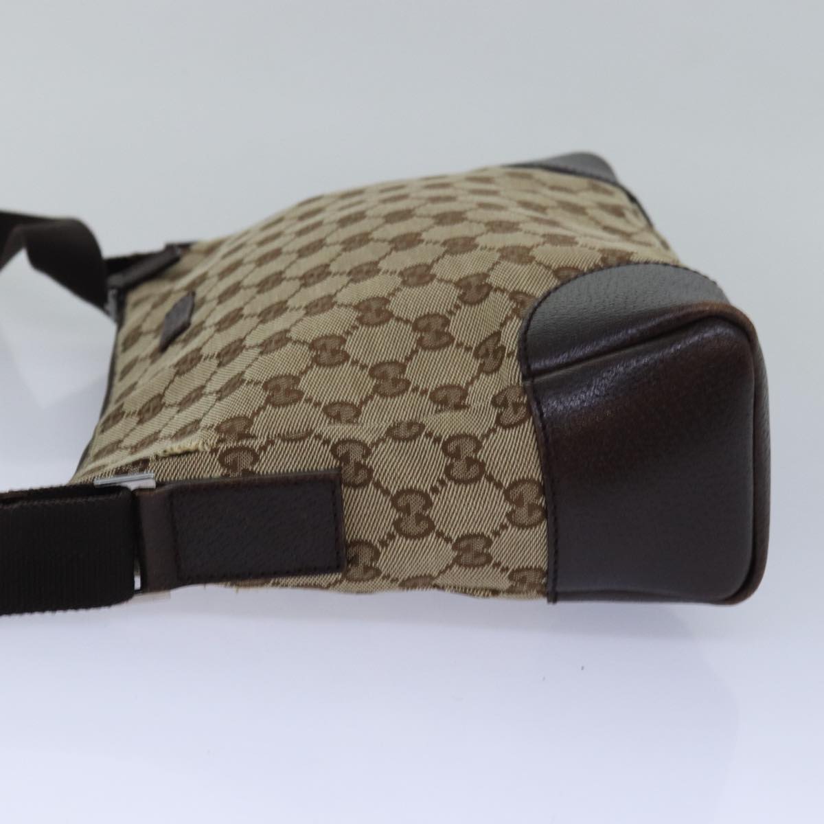 GUCCI GG Canvas Shoulder Bag Beige 114273 ac3045