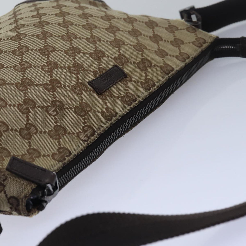 GUCCI GG Canvas Shoulder Bag Beige 114273 ac3045