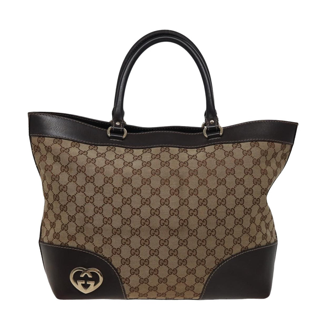 GUCCI GG Canvas Tote Bag Beige 257071 ac3048