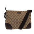 GUCCI GG Canvas Shoulder Bag Beige 114273 ac3058