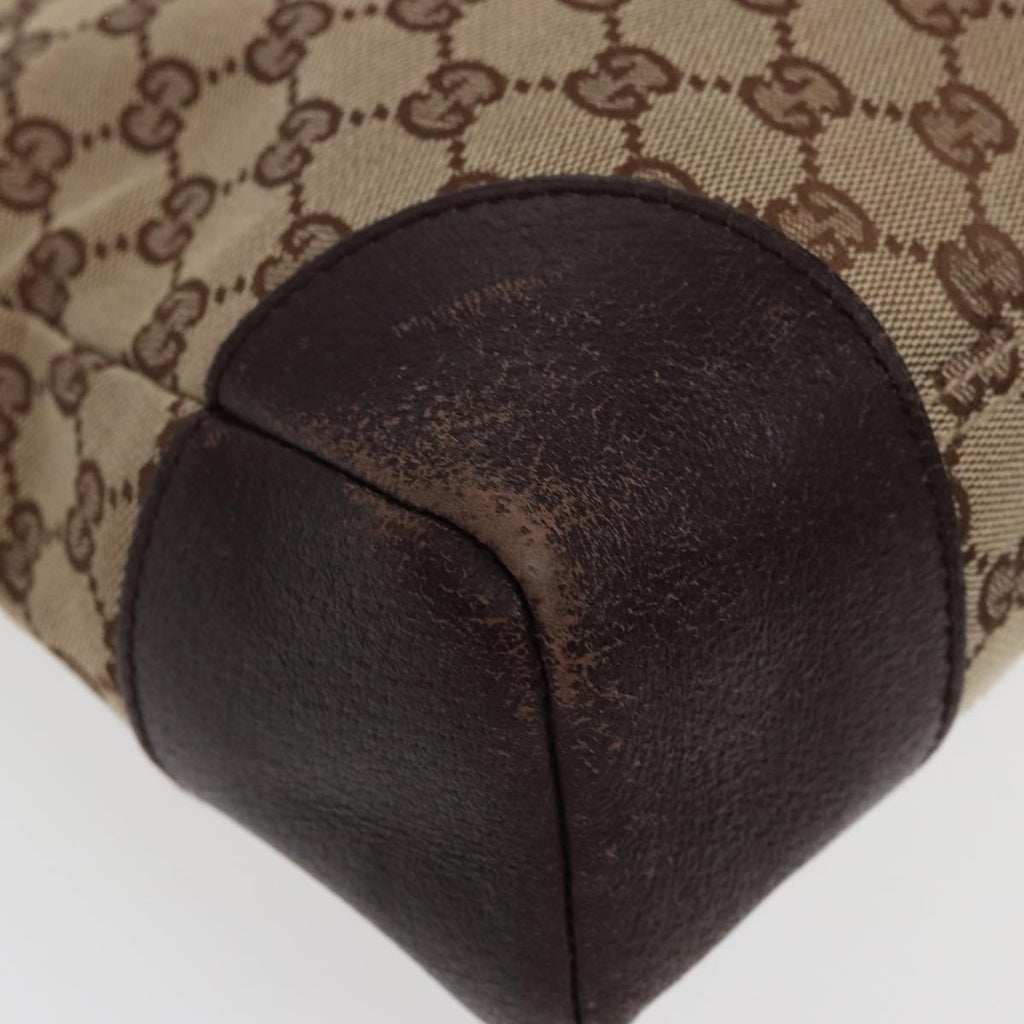 GUCCI GG Canvas Shoulder Bag Beige 114273 ac3058