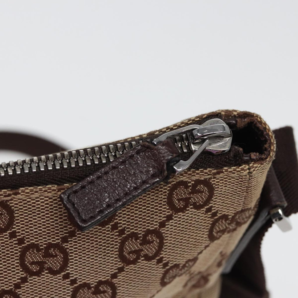 GUCCI GG Canvas Shoulder Bag Beige 114273 ac3058