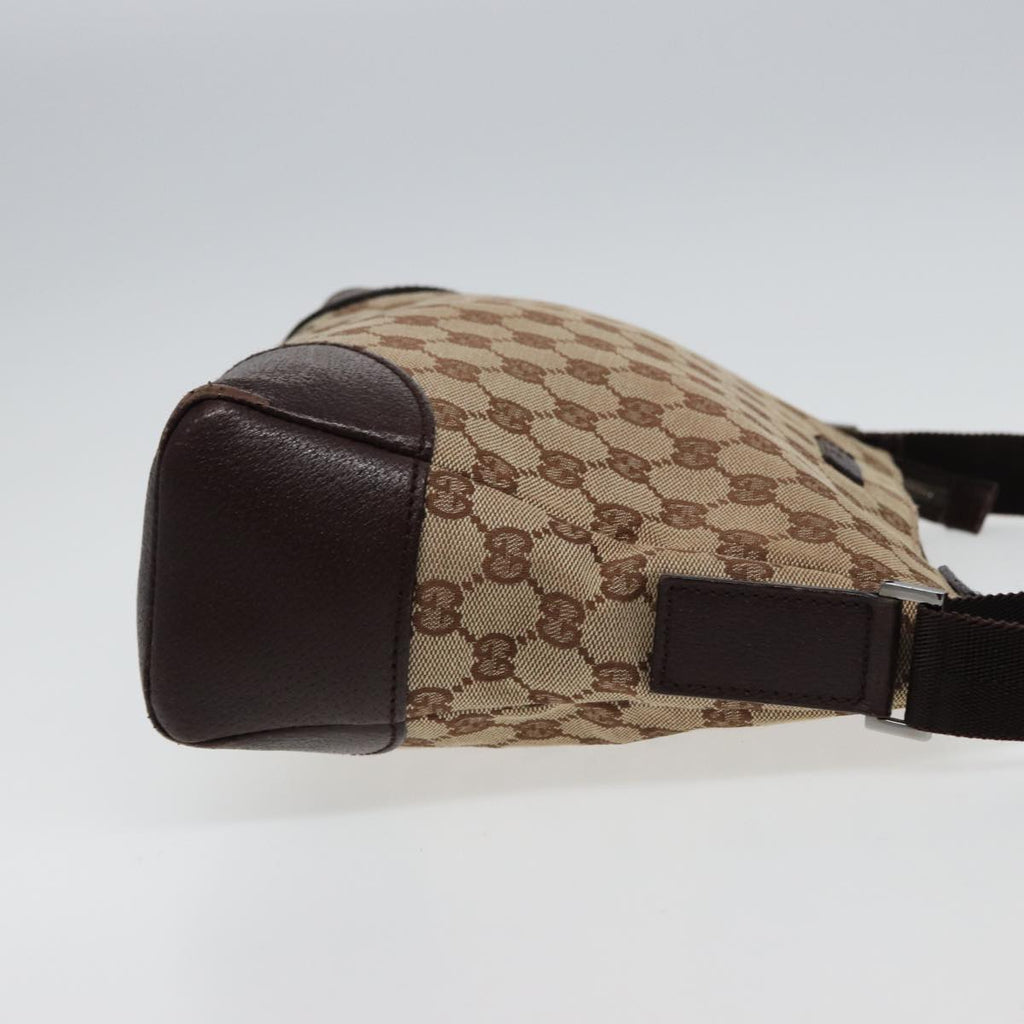 GUCCI GG Canvas Shoulder Bag Beige 114273 ac3058