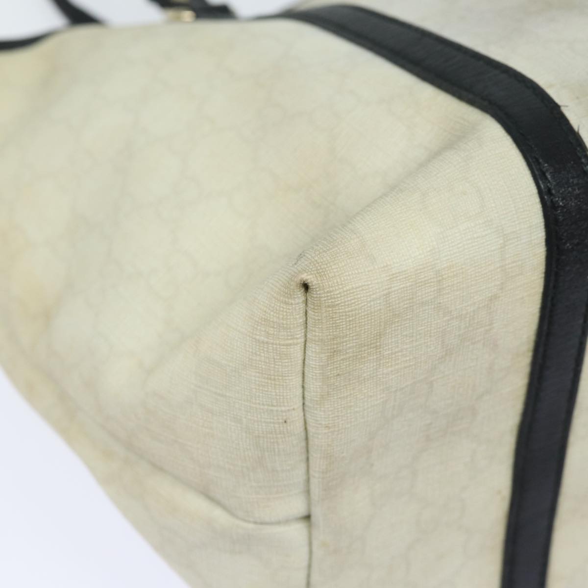 GUCCI GG Supreme Tote Bag PVC White 197953 ac3059