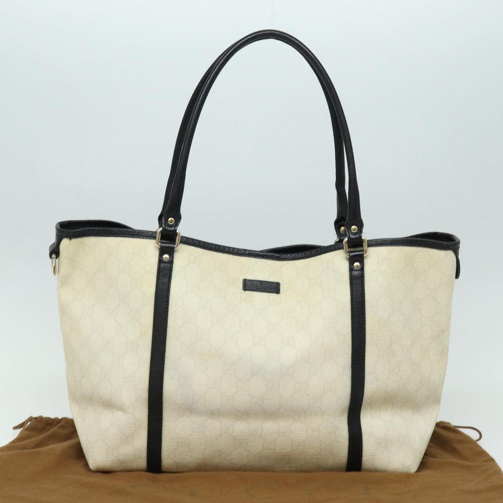 GUCCI GG Supreme Tote Bag PVC White 197953 ac3059