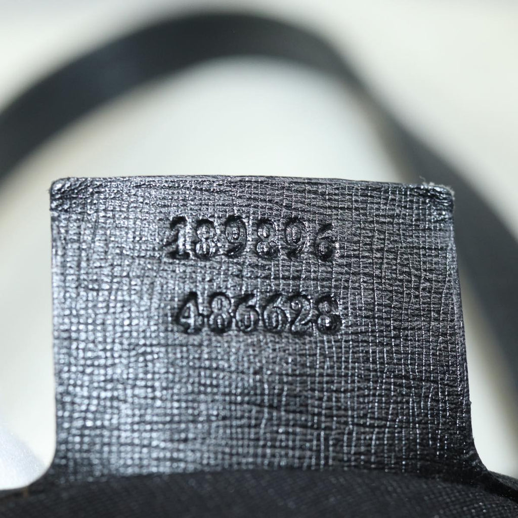GUCCI GG Supreme Tote Bag PVC Leather White Black 189896 ac3087