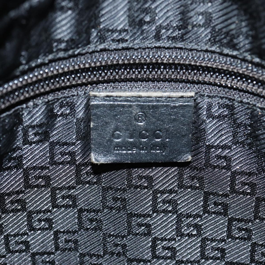 GUCCI Shoulder Bag Canvas Black 019 0418 002058 ac3088