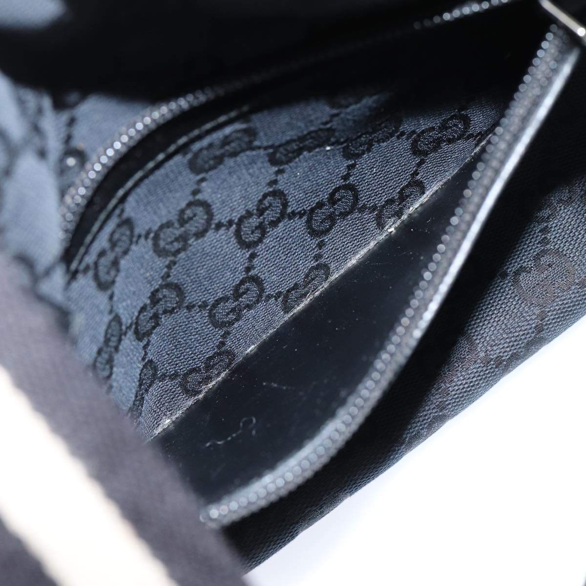 GUCCI GG Canvas Tote Bag Black 019 0402 ac3090