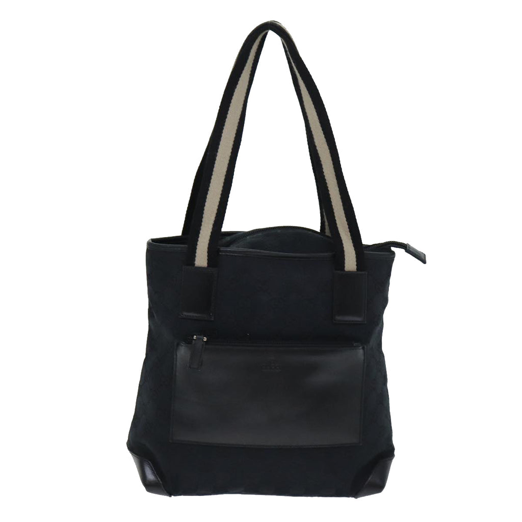 GUCCI GG Canvas Tote Bag Black 019 0402 ac3090