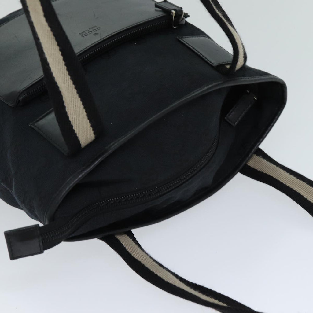 GUCCI GG Canvas Tote Bag Black 019 0402 ac3090