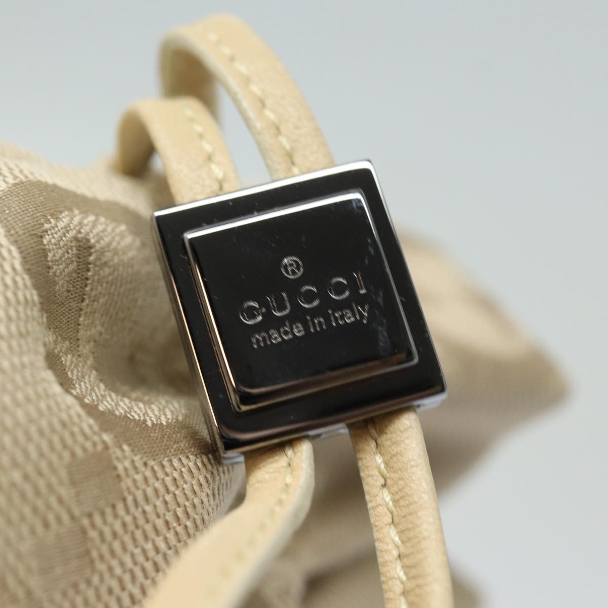 GUCCI GG Canvas Pouch Beige 039 1047 ac3102