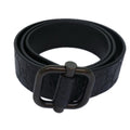 GUCCI GG Canvas Guccissima Belt 42.9"" Black 163501 ac3103