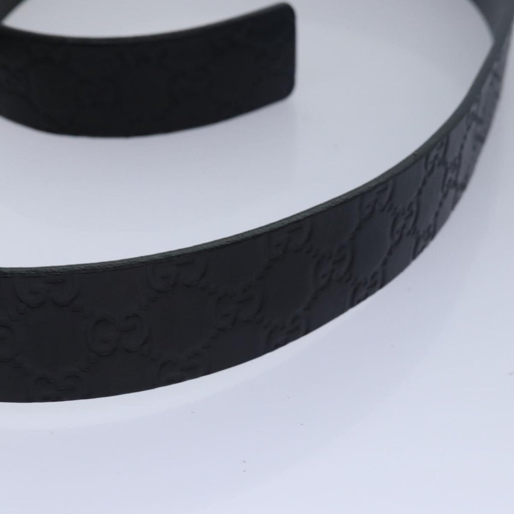 GUCCI GG Canvas Guccissima Belt 42.9"" Black 163501 ac3103