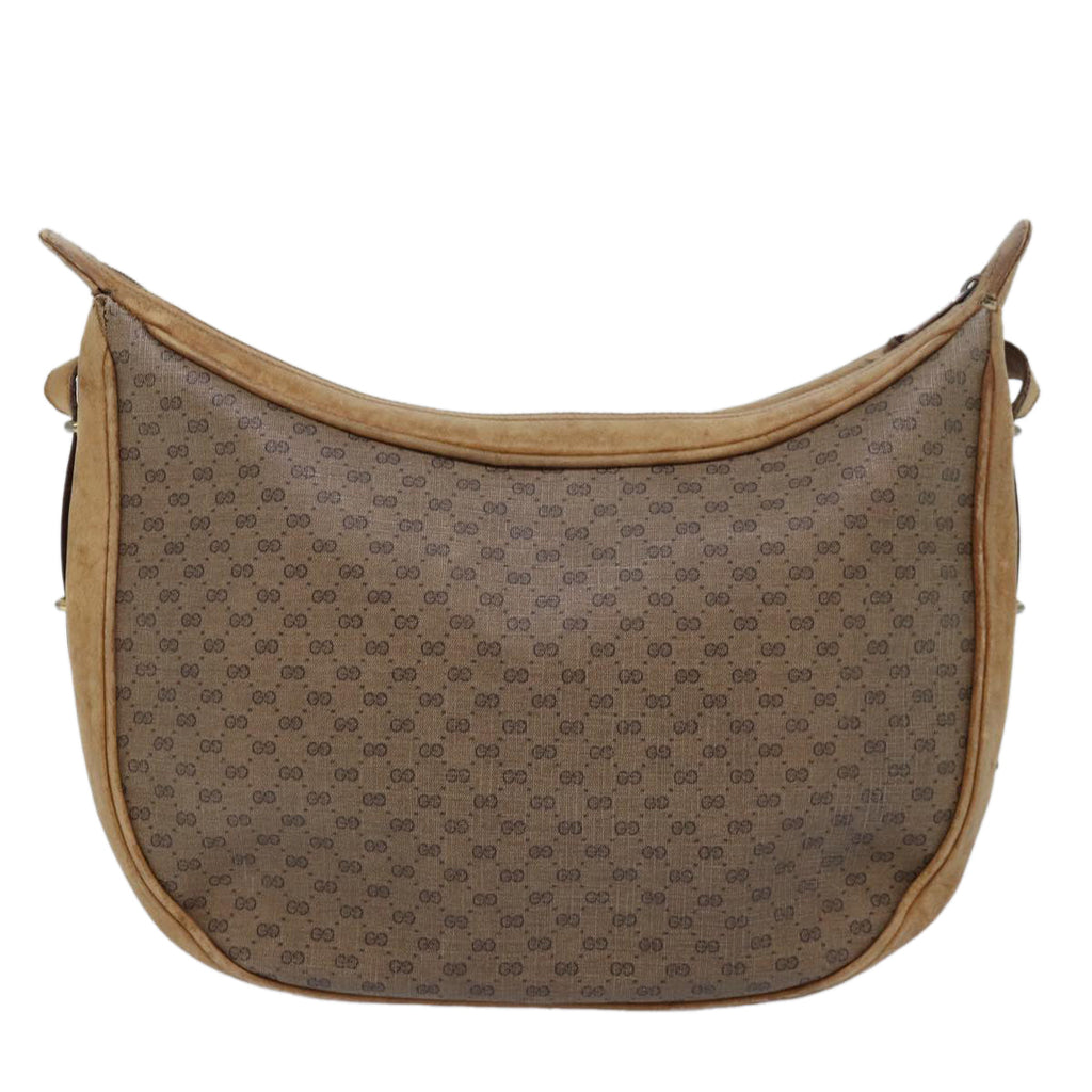 GUCCI Micro GG Supreme Shoulder Bag PVC Leather Beige 46 001 4856 ac3114