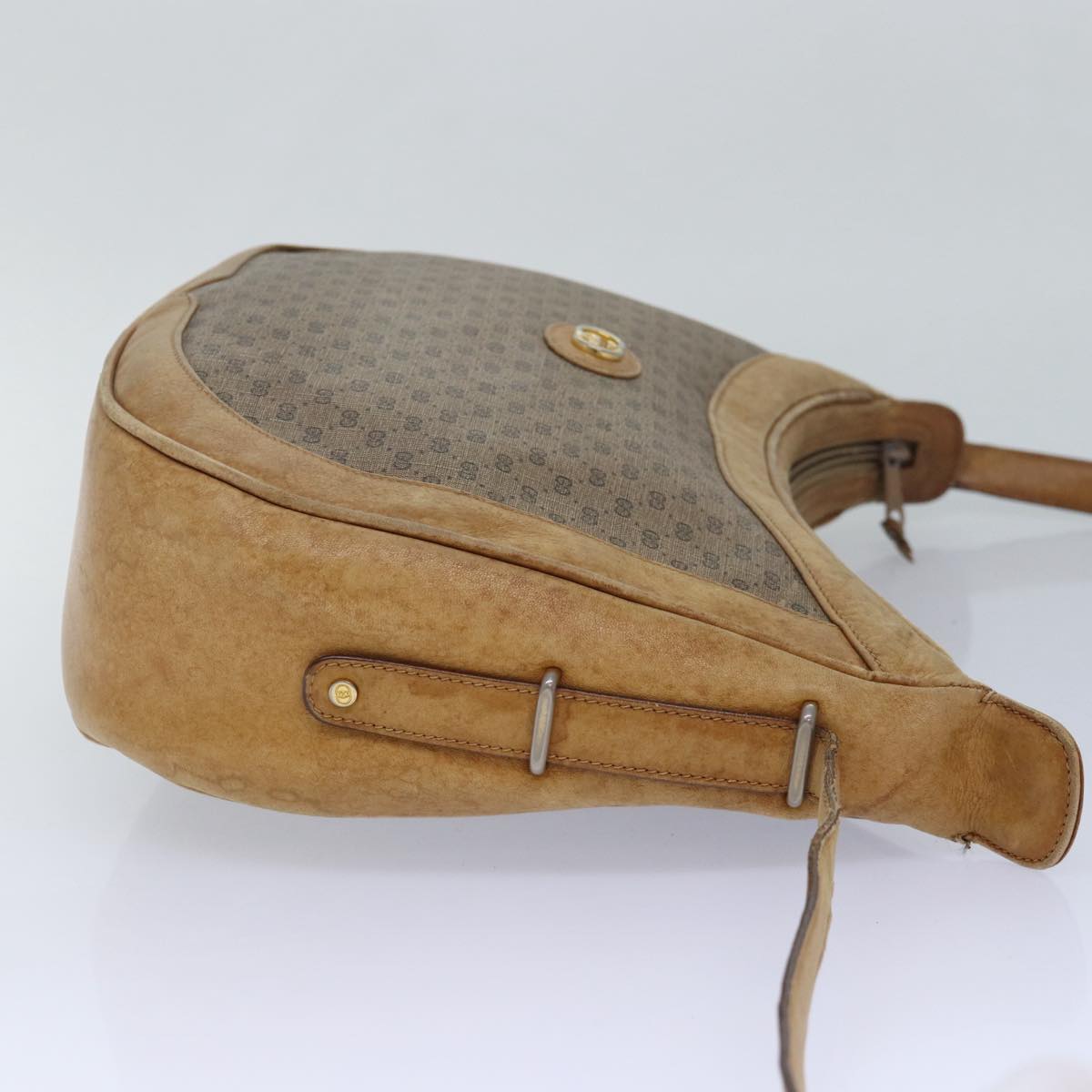 GUCCI Micro GG Supreme Shoulder Bag PVC Leather Beige 46 001 4856 ac3114