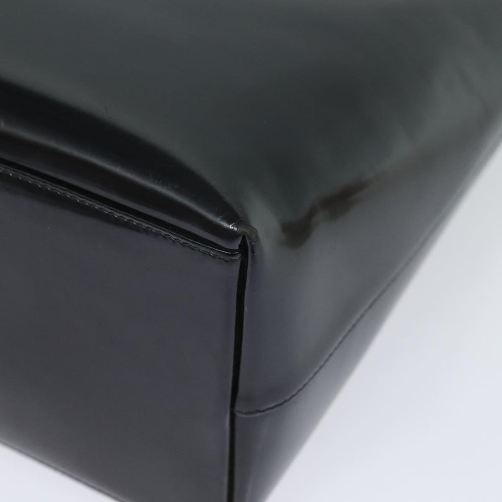 GUCCI Tote Bag Patent Leather Outlet Black ac3126