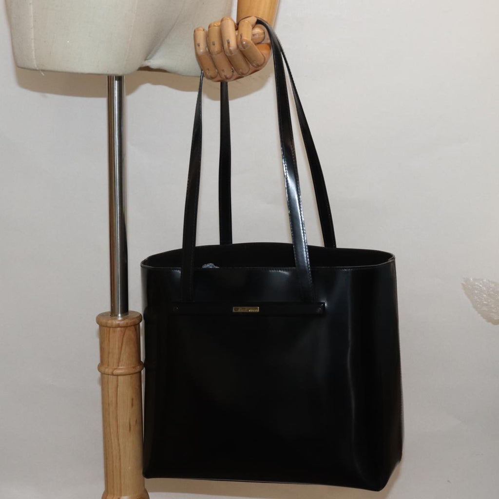 GUCCI Tote Bag Patent Leather Outlet Black ac3126