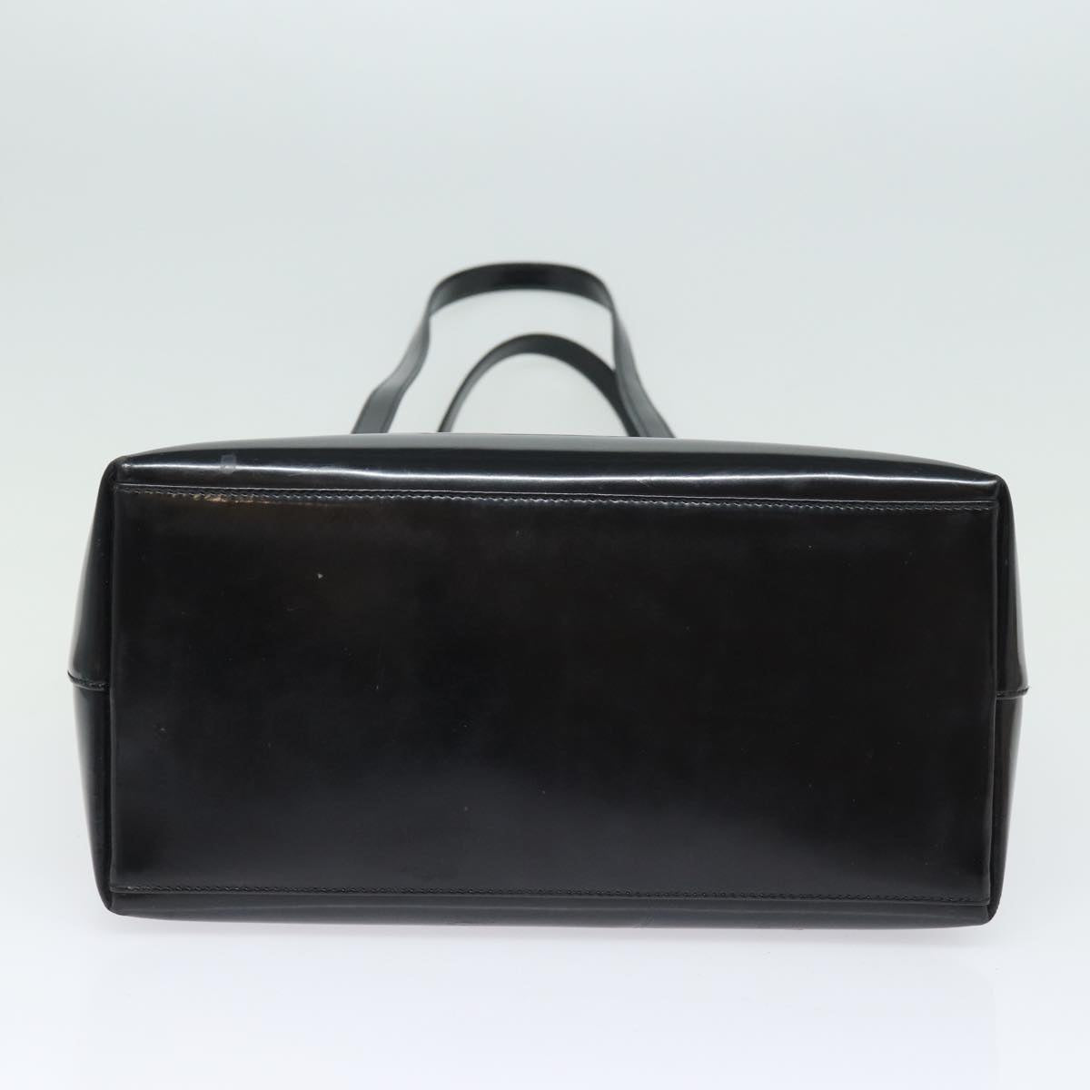 GUCCI Tote Bag Patent Leather Outlet Black ac3126