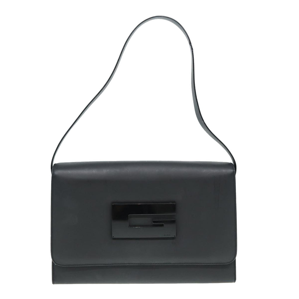GUCCI Shoulder Bag Enamel Black 001 3064 002058 ac3140