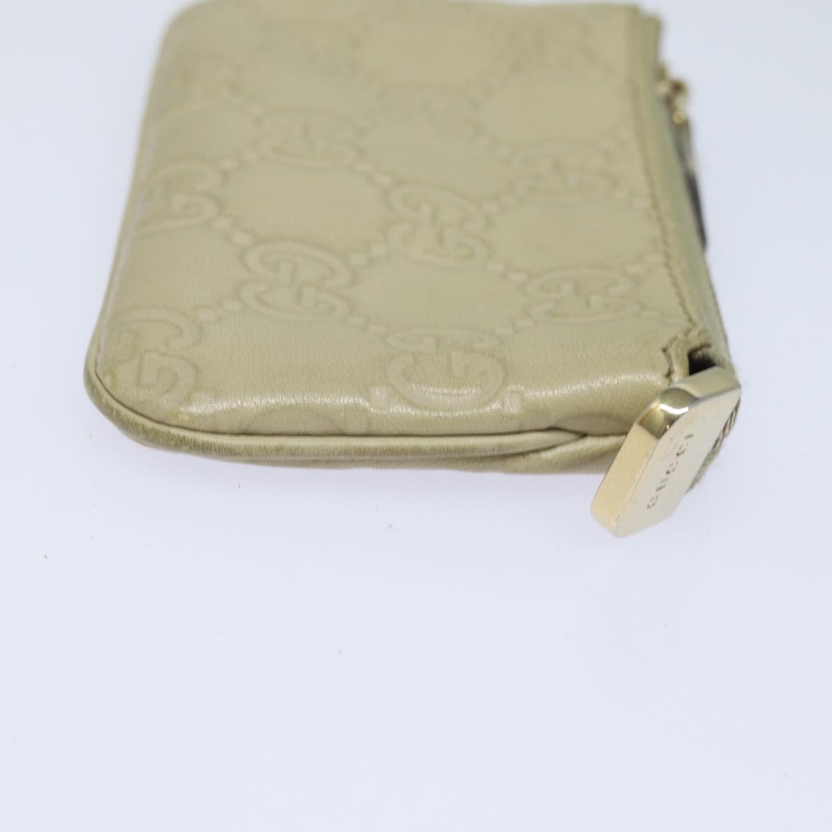 GUCCI GG Canvas Guccissima Coin Purse Beige 233183 ac3151