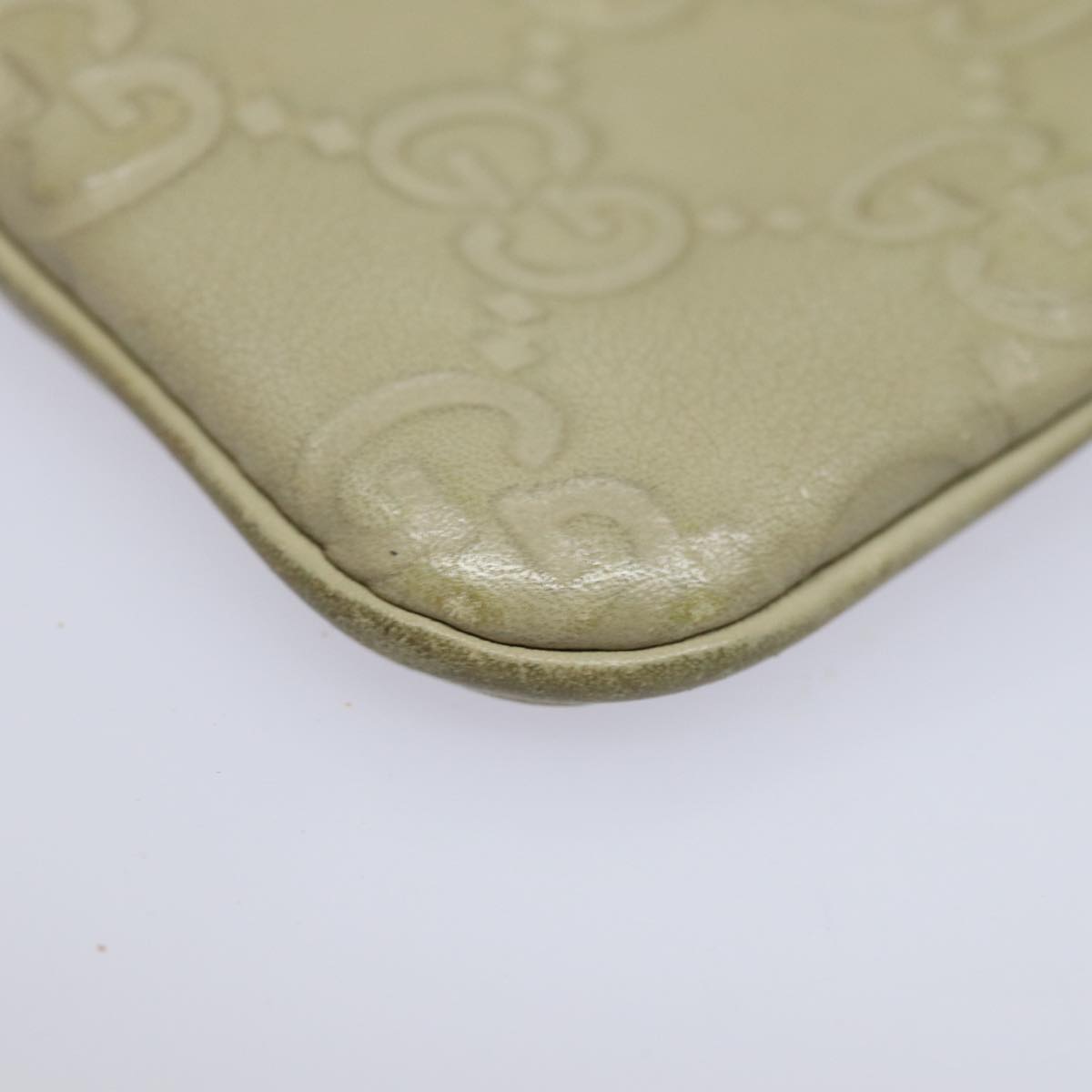 GUCCI GG Canvas Guccissima Coin Purse Beige 233183 ac3151