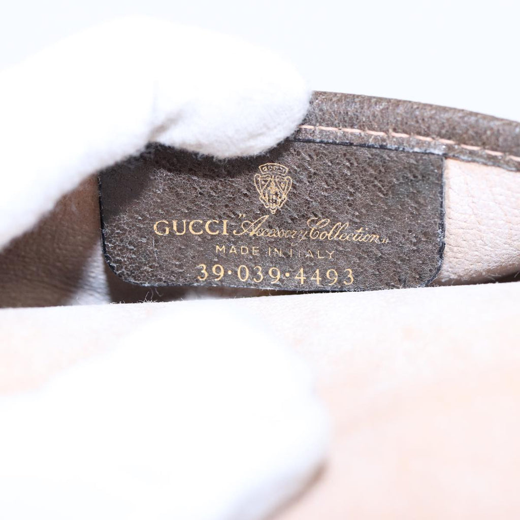 GUCCI GG Supreme Pouch PVC Leather Beige 39 039 4493 ac3194