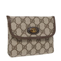 GUCCI GG Supreme Pouch PVC Leather Beige 39 039 4493 ac3194