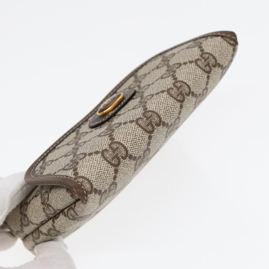 GUCCI GG Supreme Pouch PVC Leather Beige 39 039 4493 ac3194