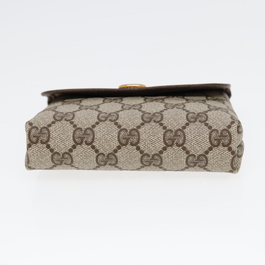 GUCCI GG Supreme Pouch PVC Leather Beige 39 039 4493 ac3194