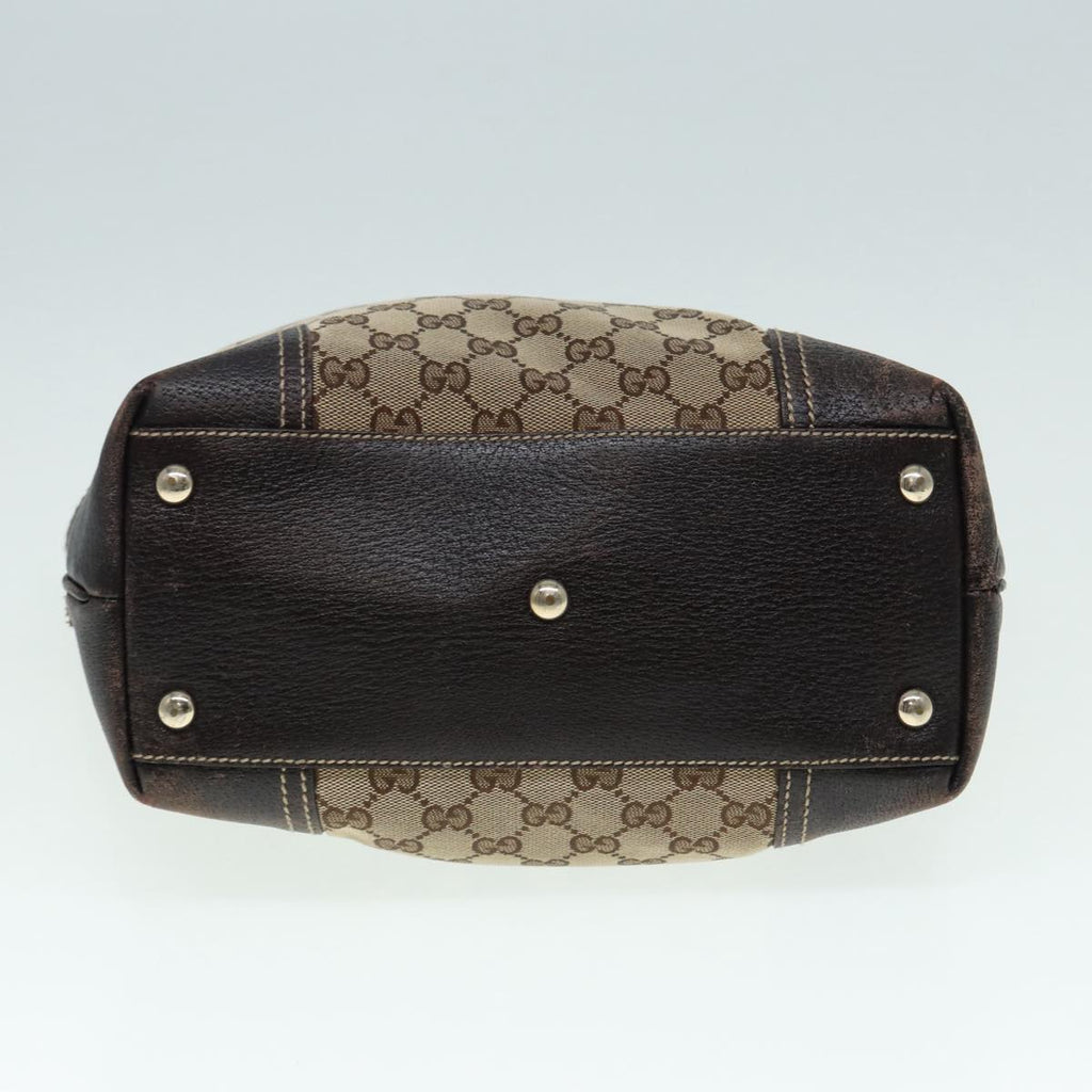 GUCCI GG Canvas Web Sherry Line Tote Bag Beige Gold Red 181779 ac3200