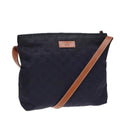 GUCCI GG Canvas Shoulder Bag Navy Silver 314529 ac3201