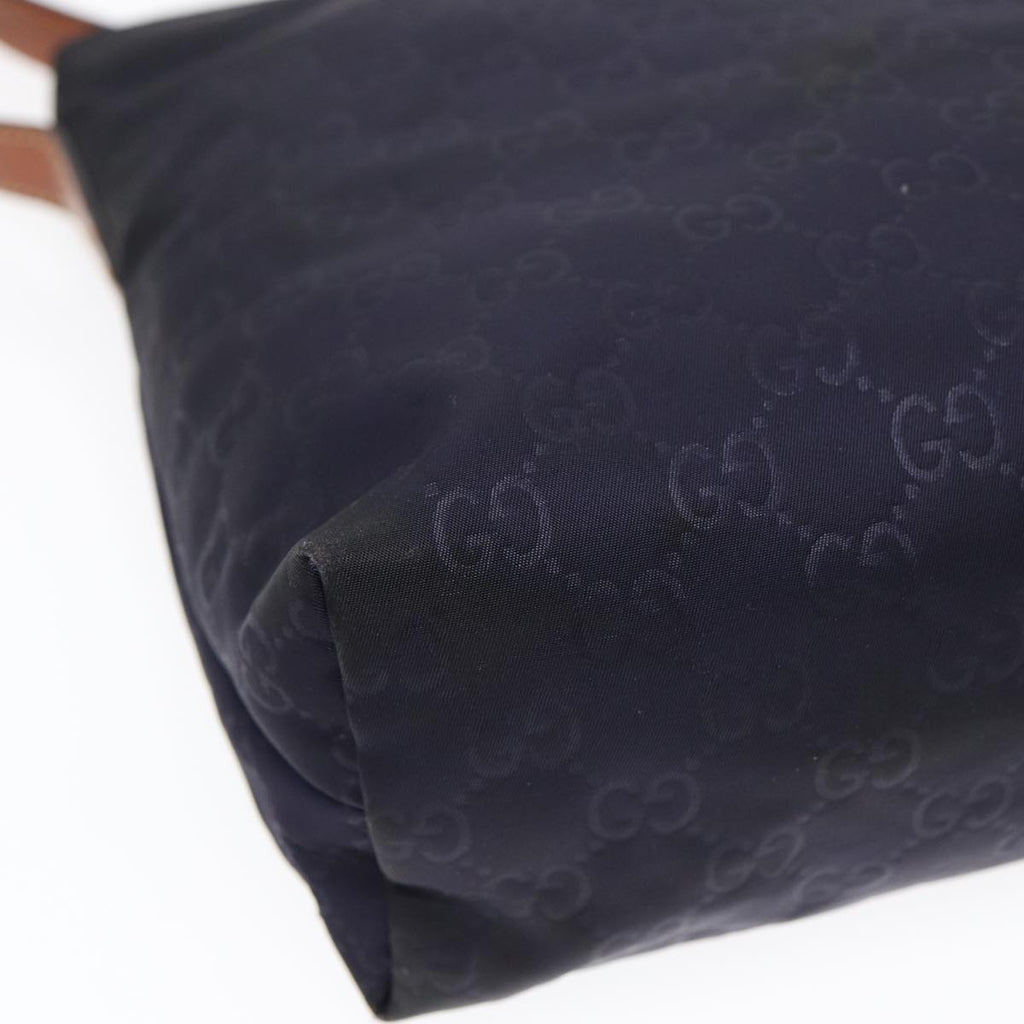 GUCCI GG Canvas Shoulder Bag Navy Silver 314529 ac3201