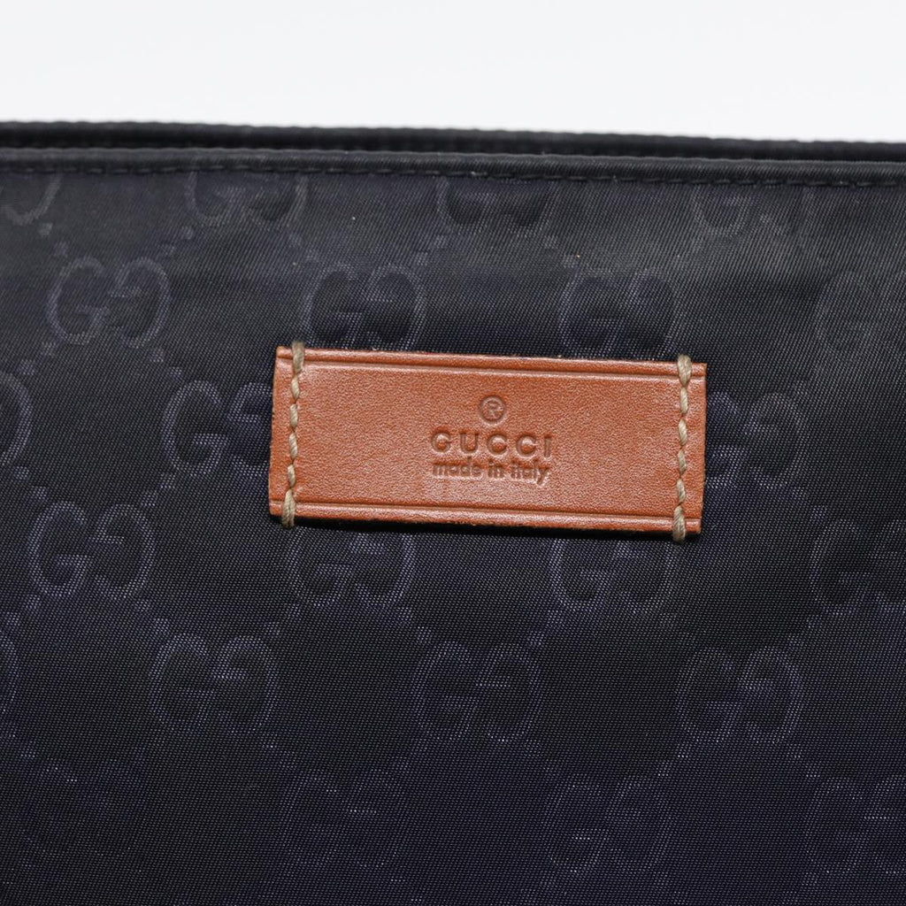 GUCCI GG Canvas Shoulder Bag Navy Silver 314529 ac3201