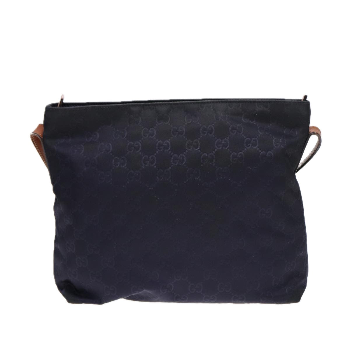 GUCCI GG Canvas Shoulder Bag Navy Silver 314529 ac3201