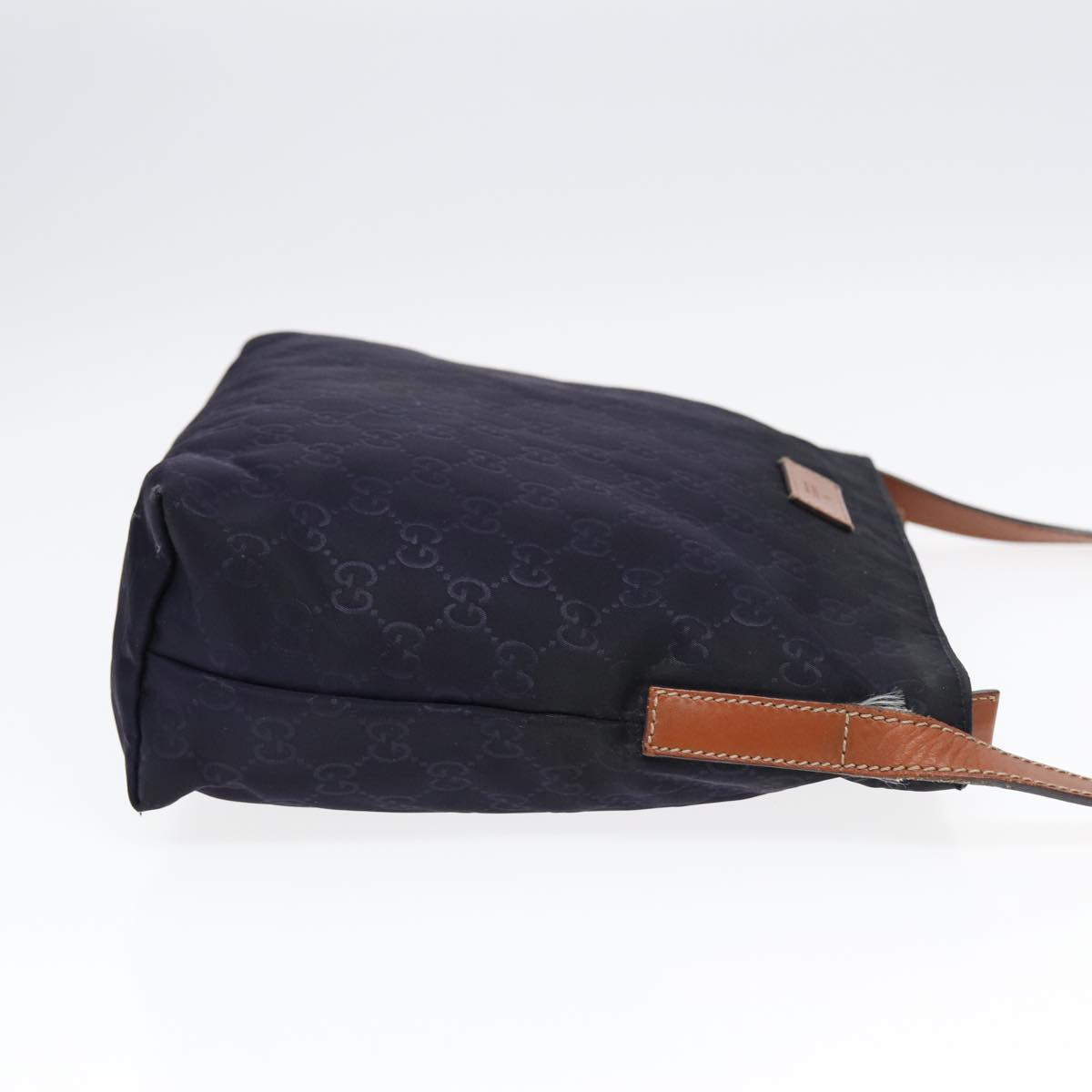 GUCCI GG Canvas Shoulder Bag Navy Silver 314529 ac3201
