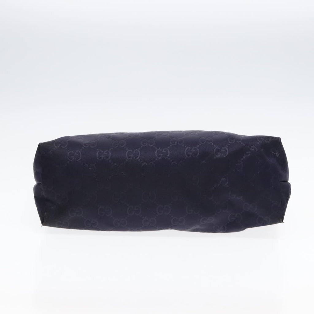 GUCCI GG Canvas Shoulder Bag Navy Silver 314529 ac3201