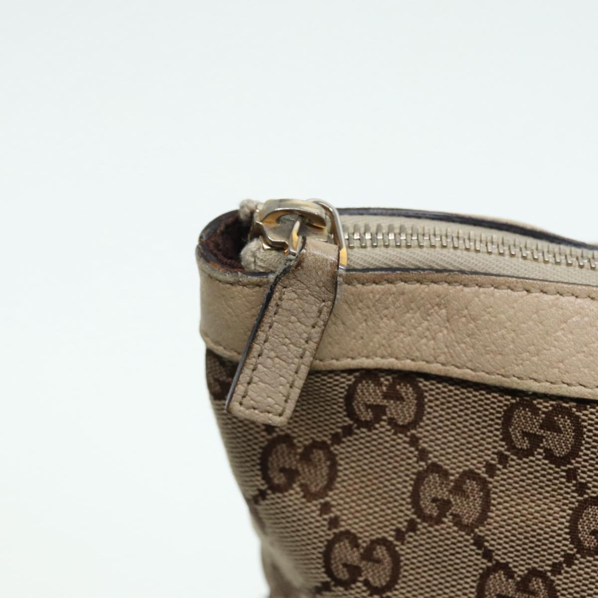 GUCCI GG Canvas Tote Bag Beige Gold 141470 ac3206