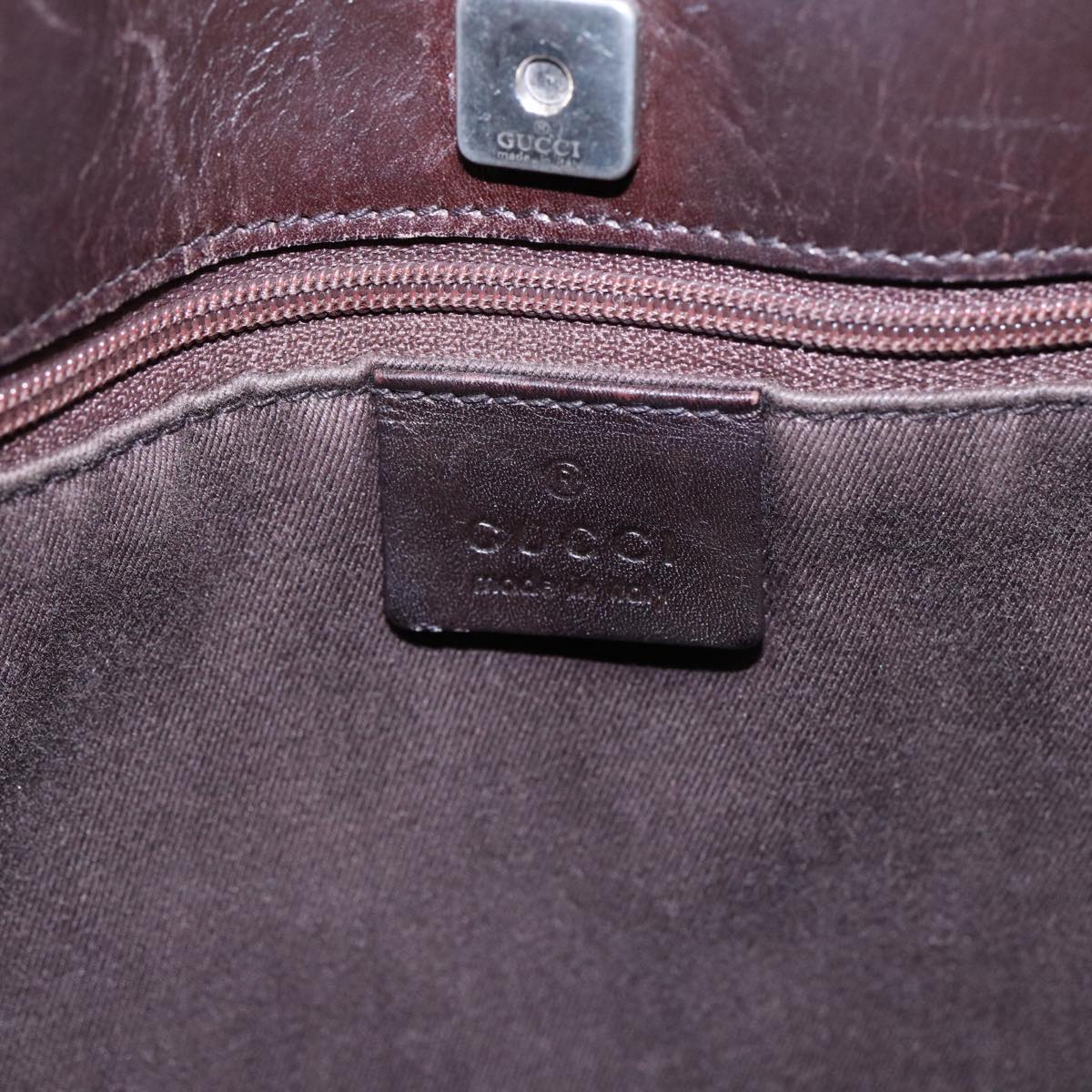 GUCCI GG Canvas Tote Bag Beige Silver 73983 ac3207