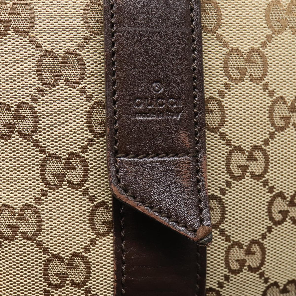 GUCCI GG Canvas Tote Bag Beige Silver 145971 ac3208
