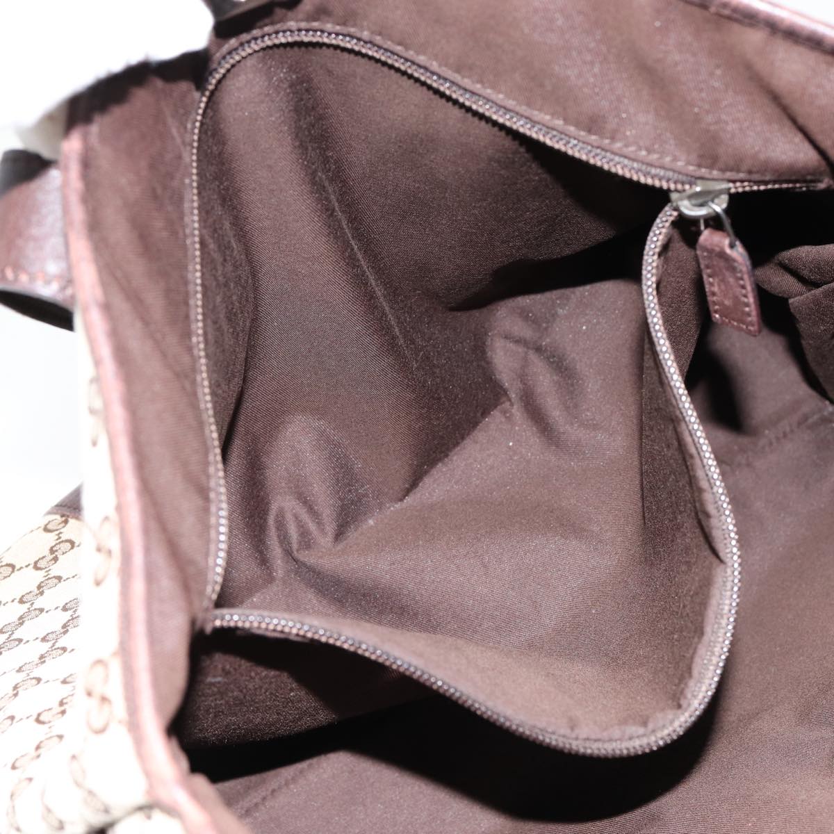 GUCCI GG Canvas Tote Bag Beige Silver 145971 ac3208