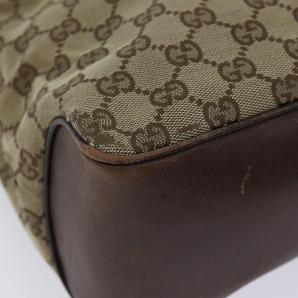 GUCCI GG Canvas Shoulder Bag Beige 109143 ac3211