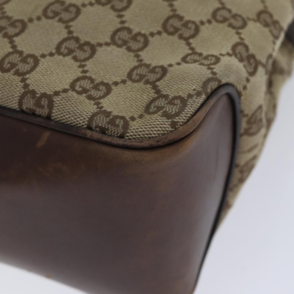 GUCCI GG Canvas Shoulder Bag Beige 109143 ac3211