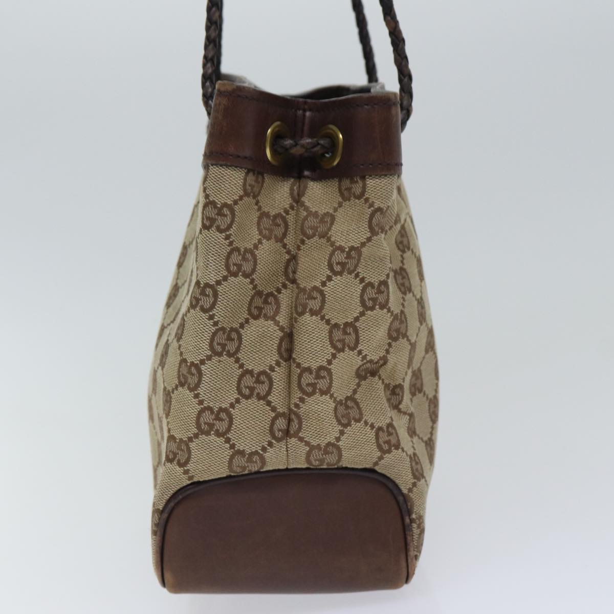 GUCCI GG Canvas Shoulder Bag Beige 109143 ac3211